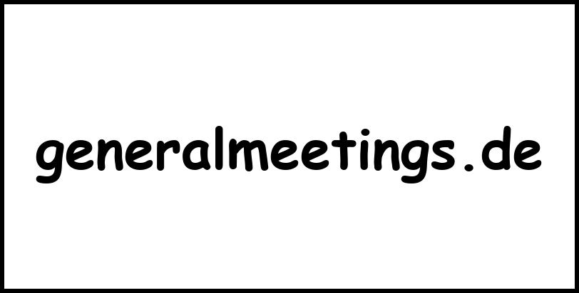 generalmeetings.de