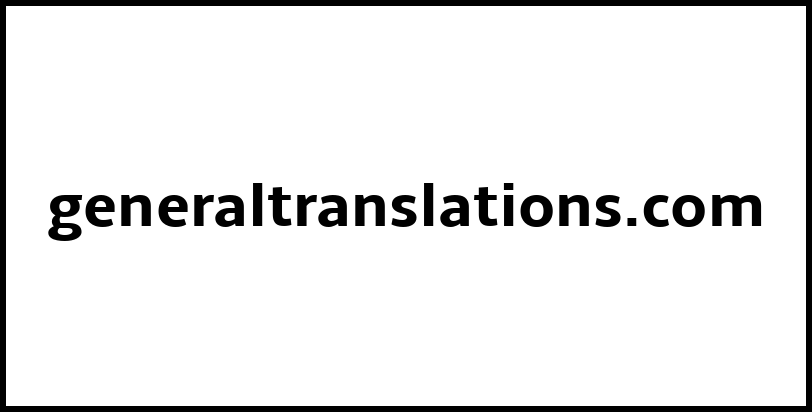 generaltranslations.com