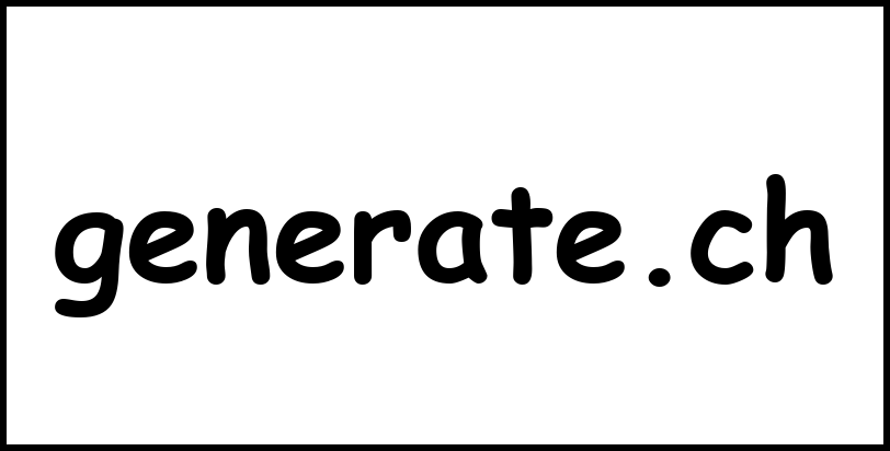 generate.ch