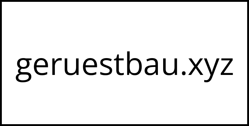 geruestbau.xyz