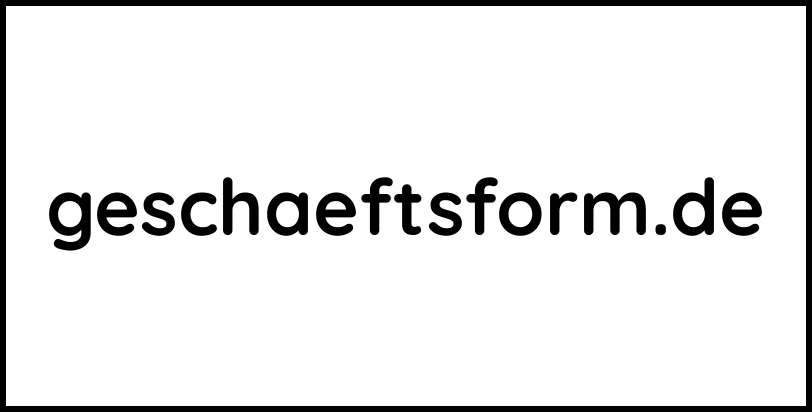 geschaeftsform.de