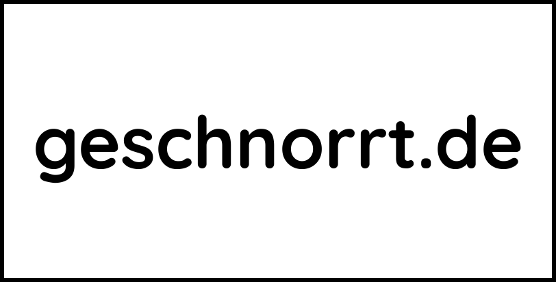 geschnorrt.de