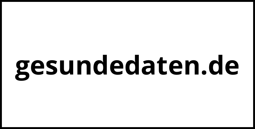 gesundedaten.de