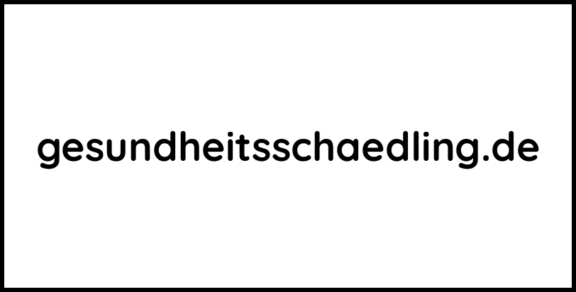 gesundheitsschaedling.de