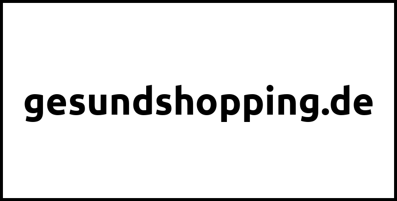 gesundshopping.de