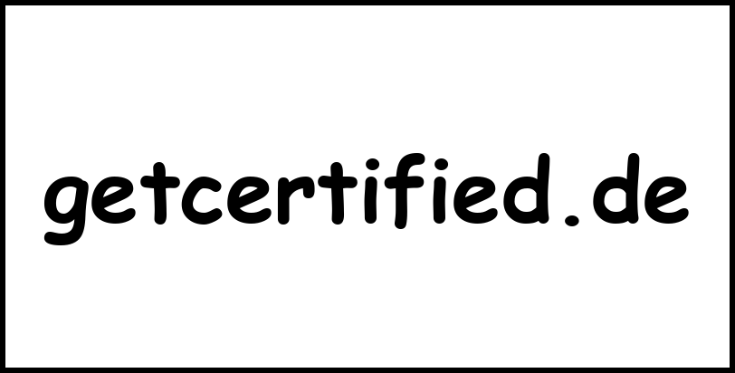 getcertified.de