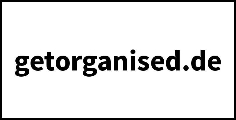 getorganised.de