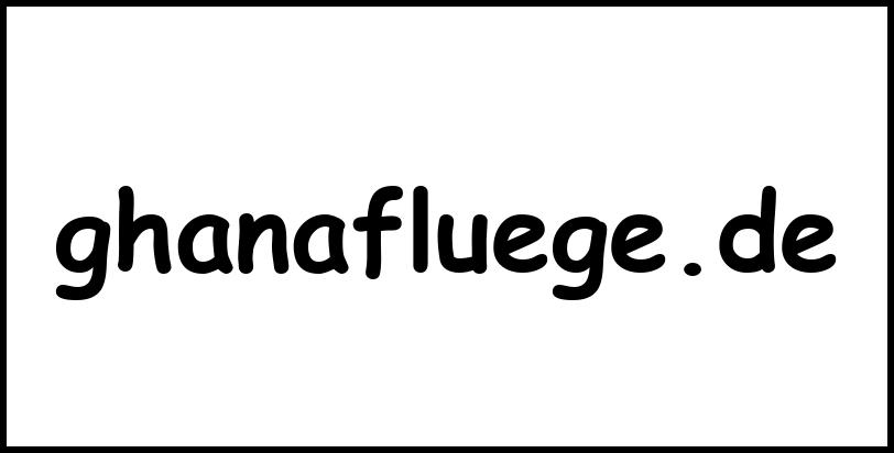 ghanafluege.de