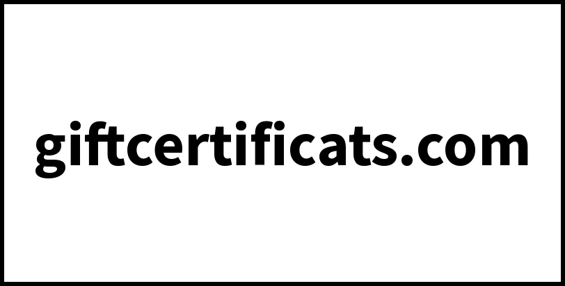giftcertificats.com