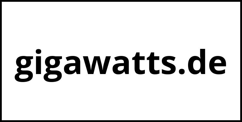 gigawatts.de