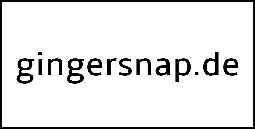 gingersnap.de