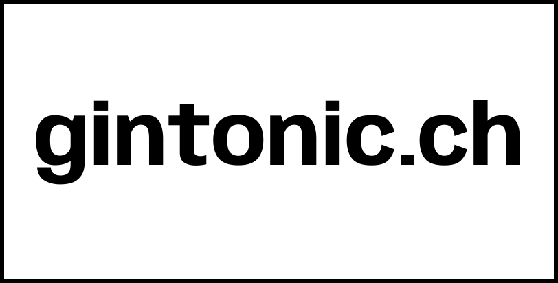 gintonic.ch