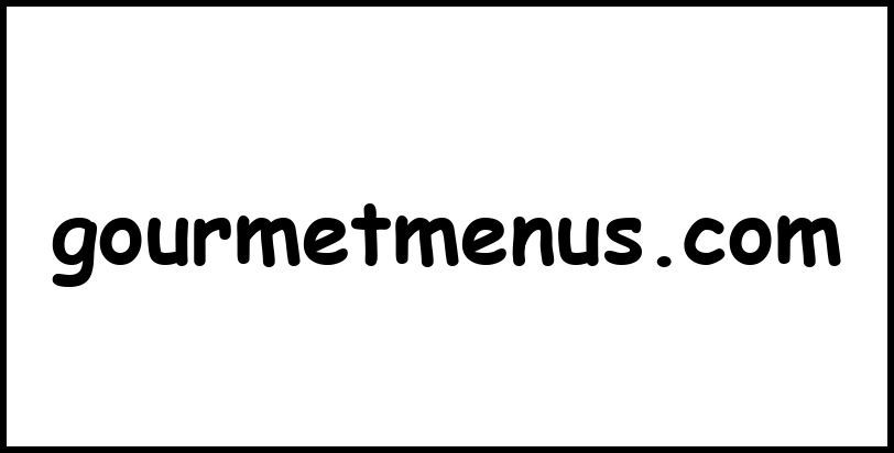 gourmetmenus.com