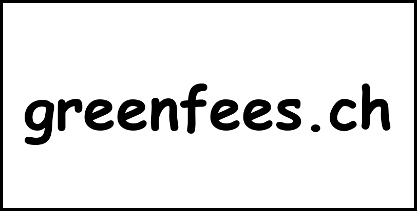 greenfees.ch