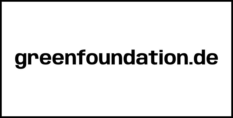 greenfoundation.de