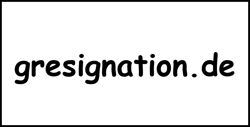 gresignation.de