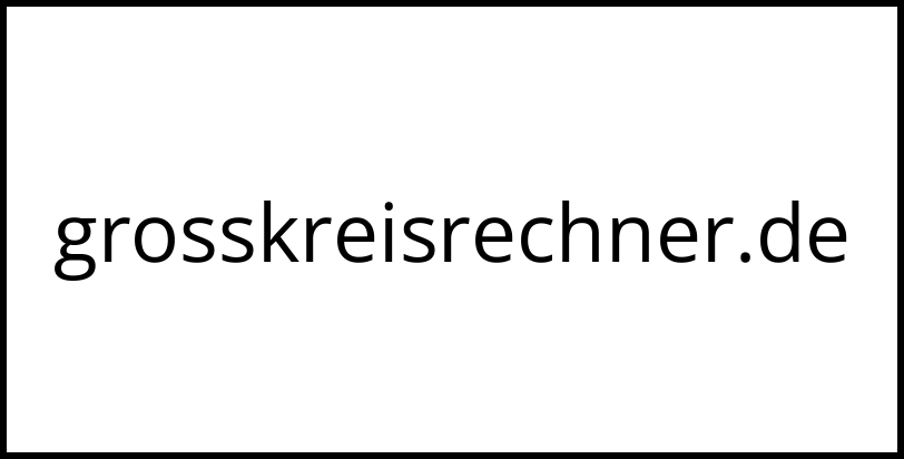 grosskreisrechner.de