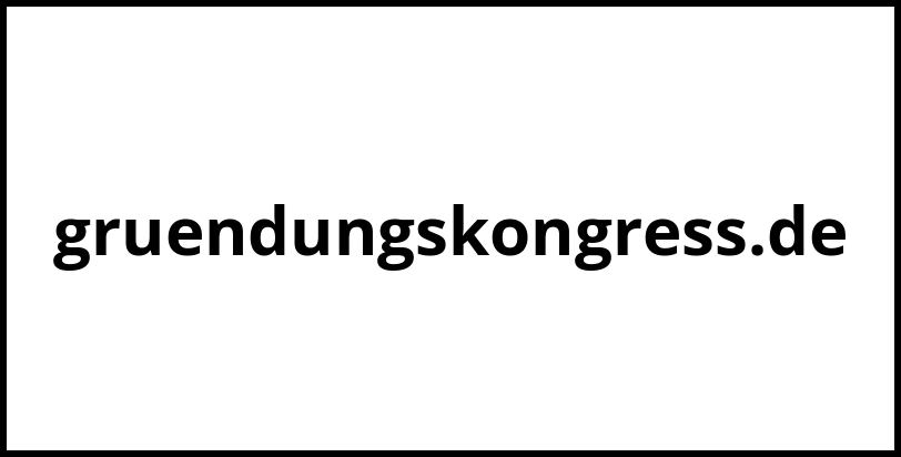 gruendungskongress.de