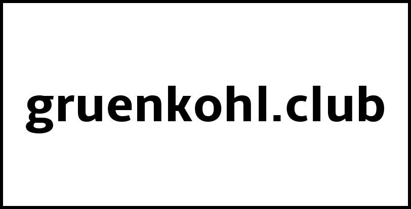 gruenkohl.club