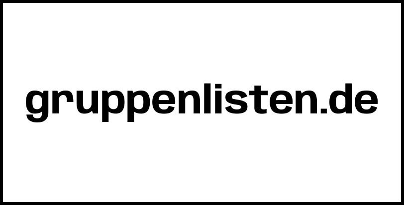 gruppenlisten.de