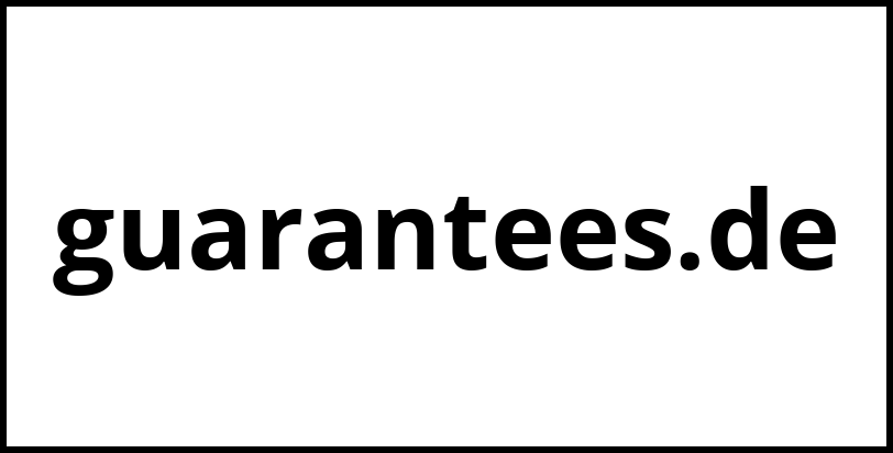 guarantees.de