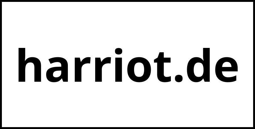 harriot.de