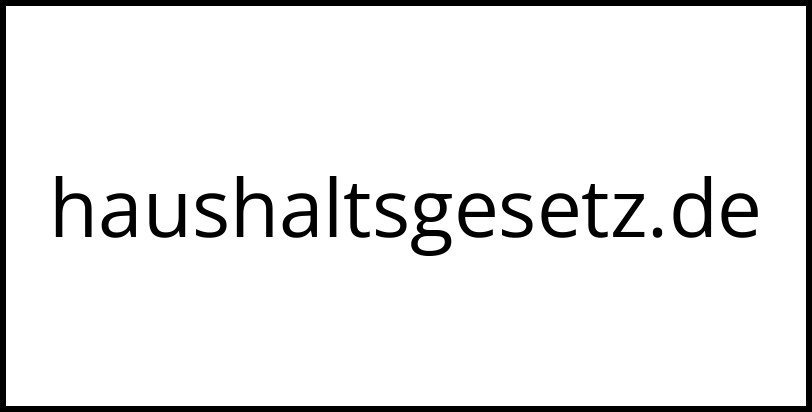 haushaltsgesetz.de