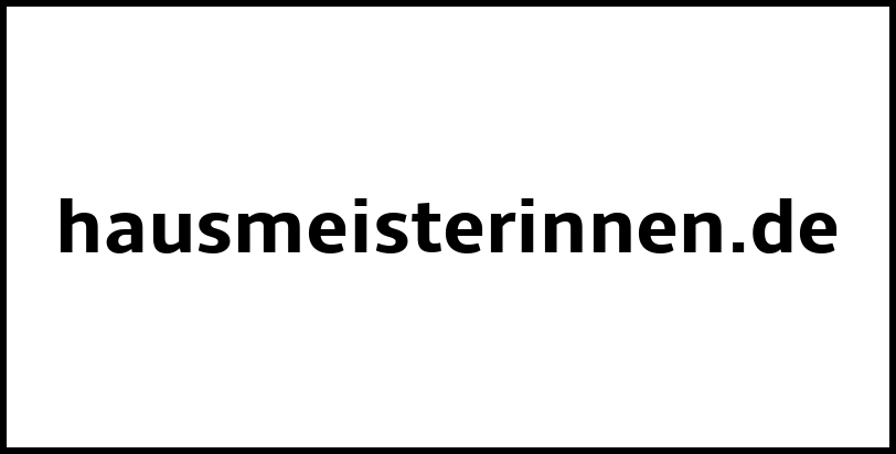 hausmeisterinnen.de