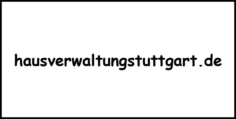 hausverwaltungstuttgart.de