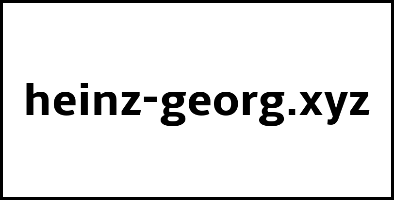 heinz-georg.xyz