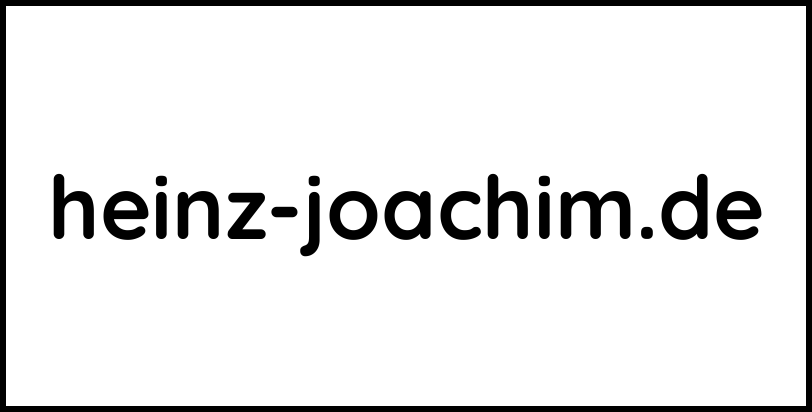 heinz-joachim.de