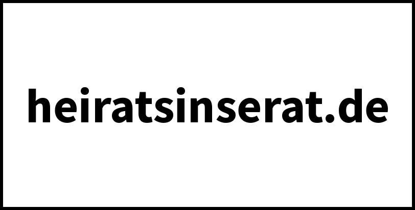 heiratsinserat.de