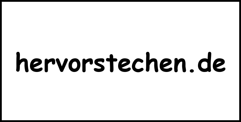 hervorstechen.de