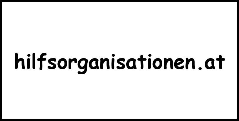 hilfsorganisationen.at