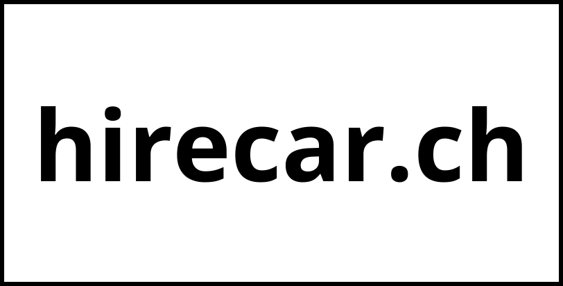 hirecar.ch
