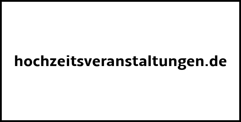 hochzeitsveranstaltungen.de