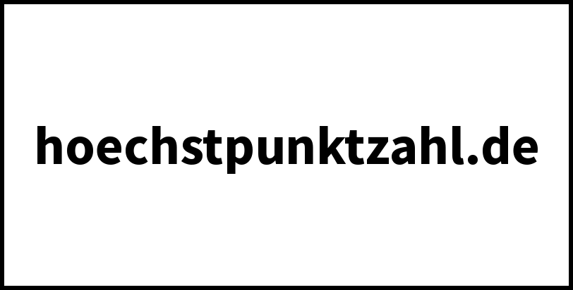 hoechstpunktzahl.de