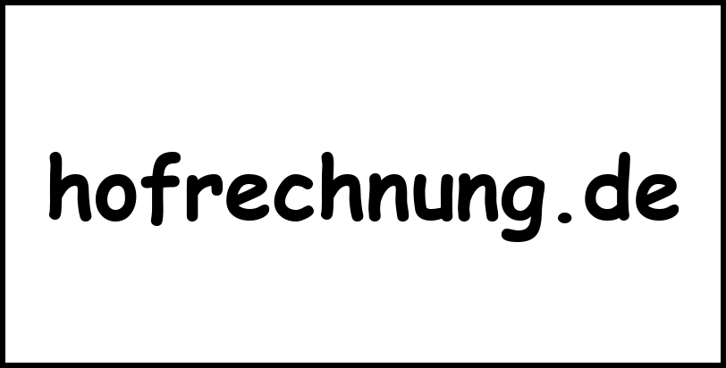 hofrechnung.de