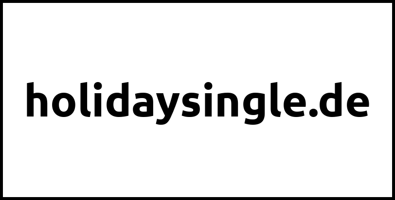 holidaysingle.de