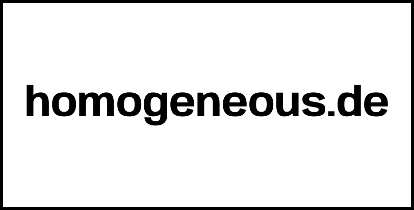 homogeneous.de