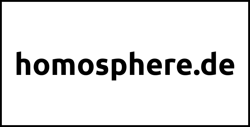 homosphere.de