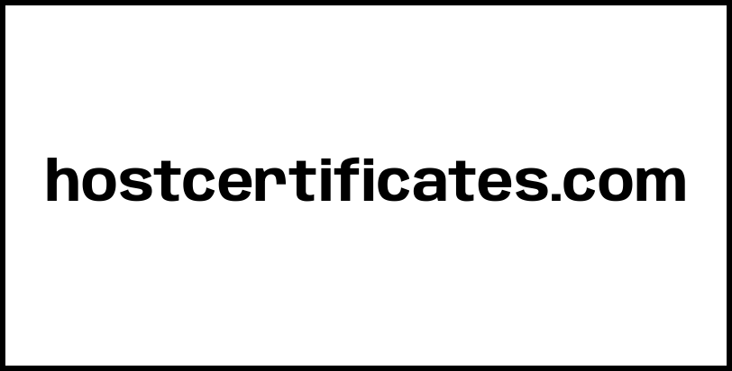 hostcertificates.com