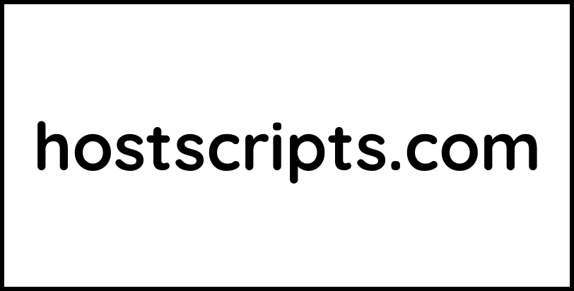 hostscripts.com