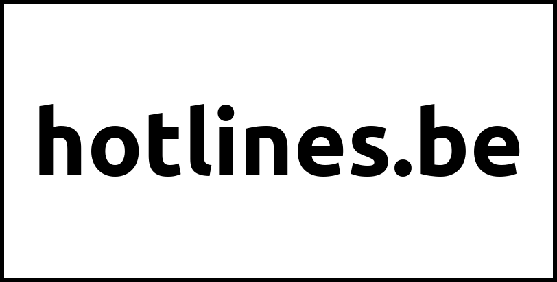 hotlines.be