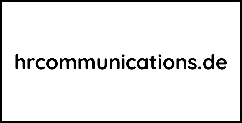 hrcommunications.de
