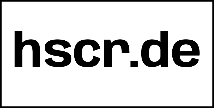 hscr.de