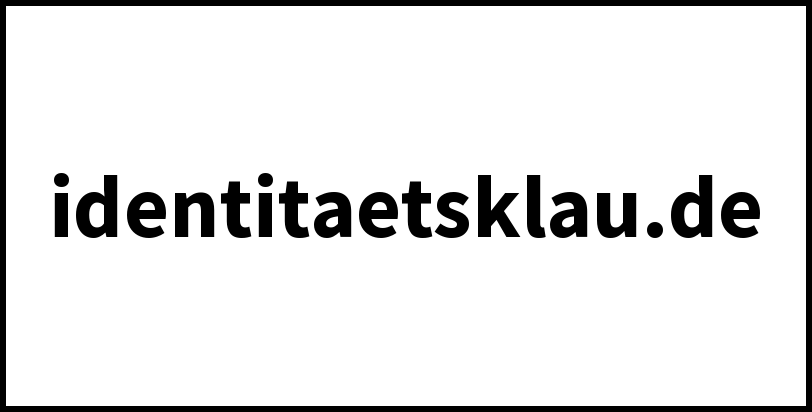 identitaetsklau.de