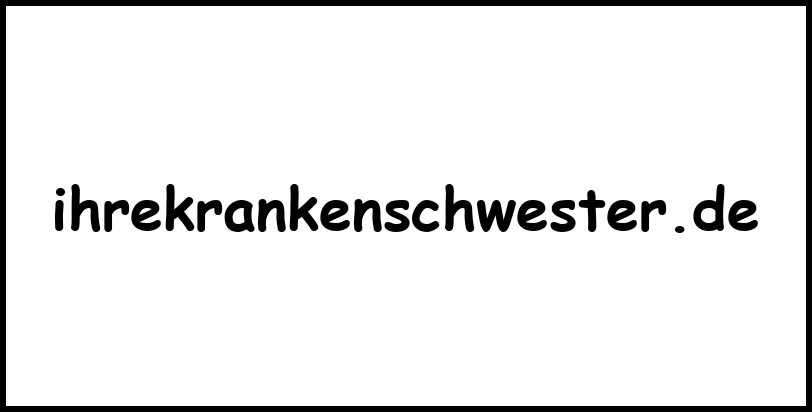 ihrekrankenschwester.de