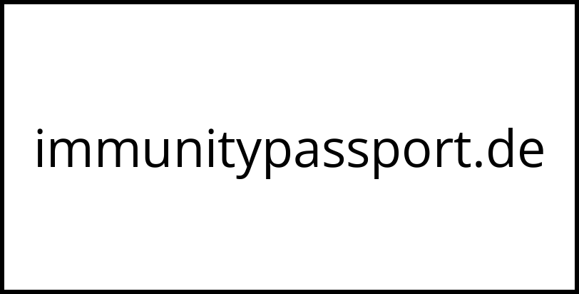 immunitypassport.de