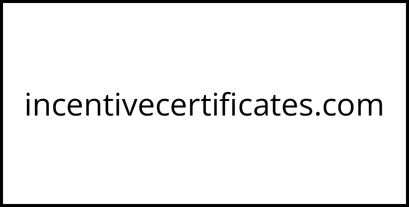 incentivecertificates.com